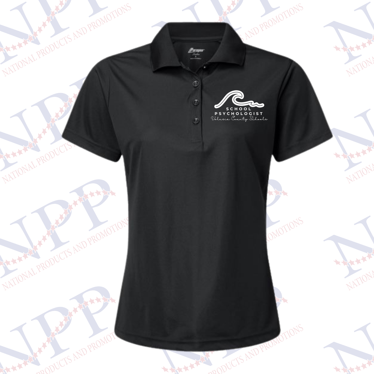 VCS Psych Black Polo