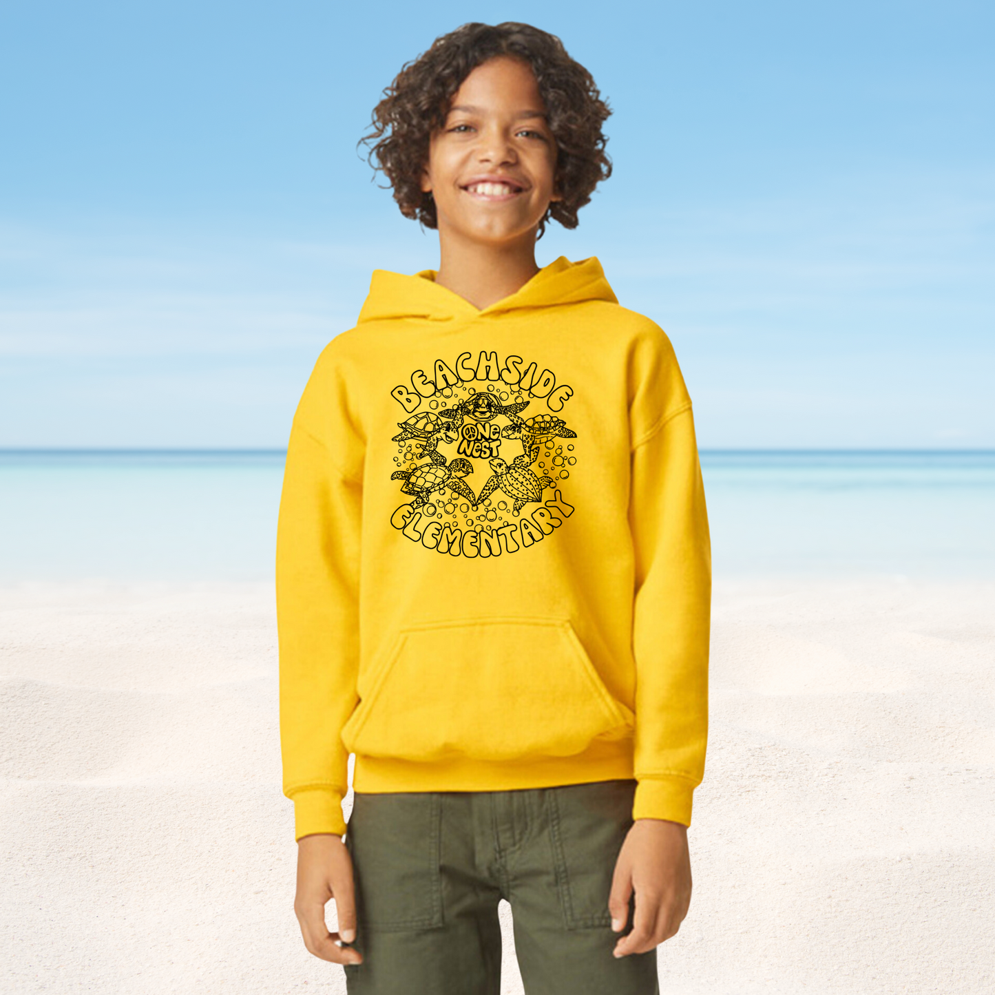 Youth Yellow Beachside Hoodie