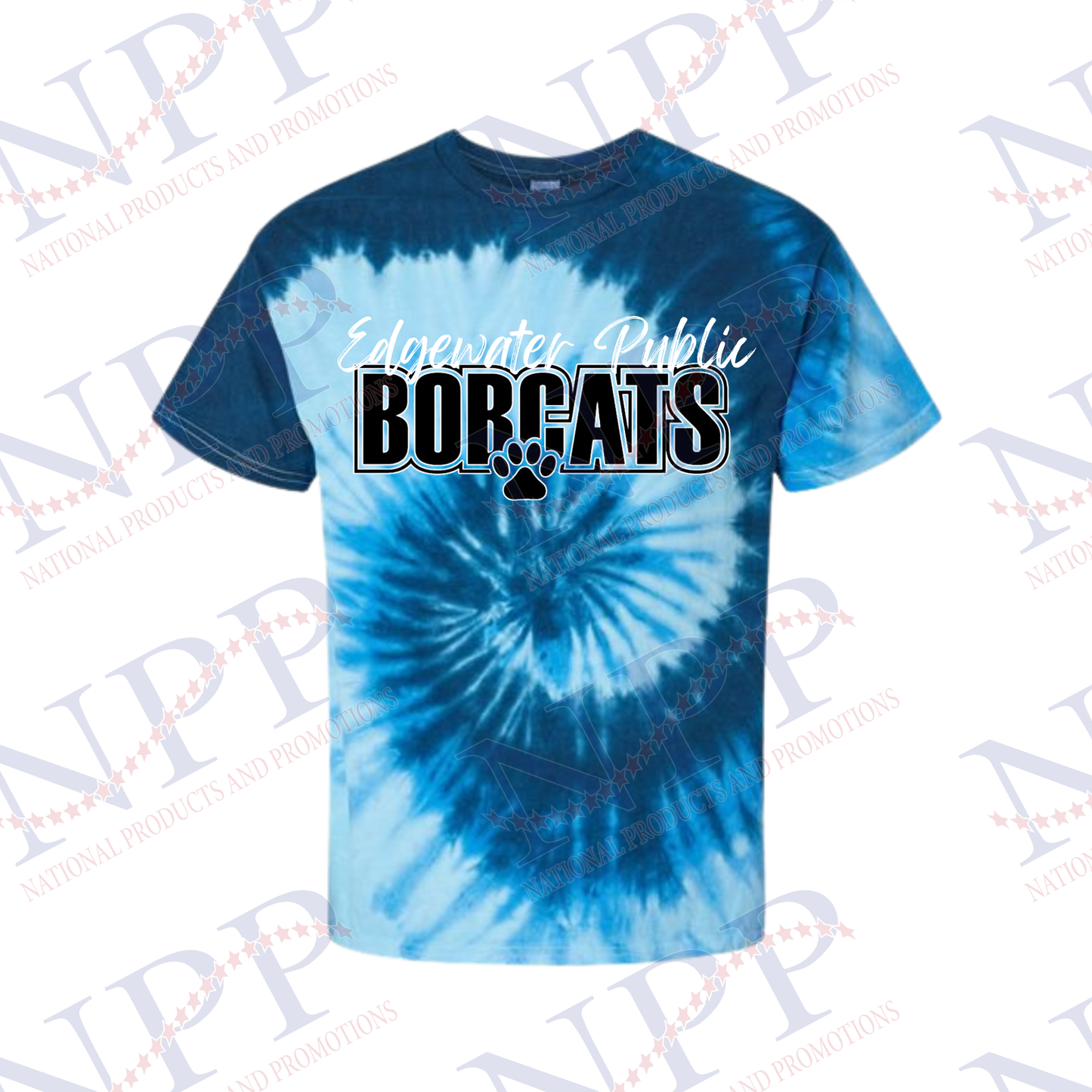 Edgewater Public Blue Ocean Youth TieDye T-Shirt
