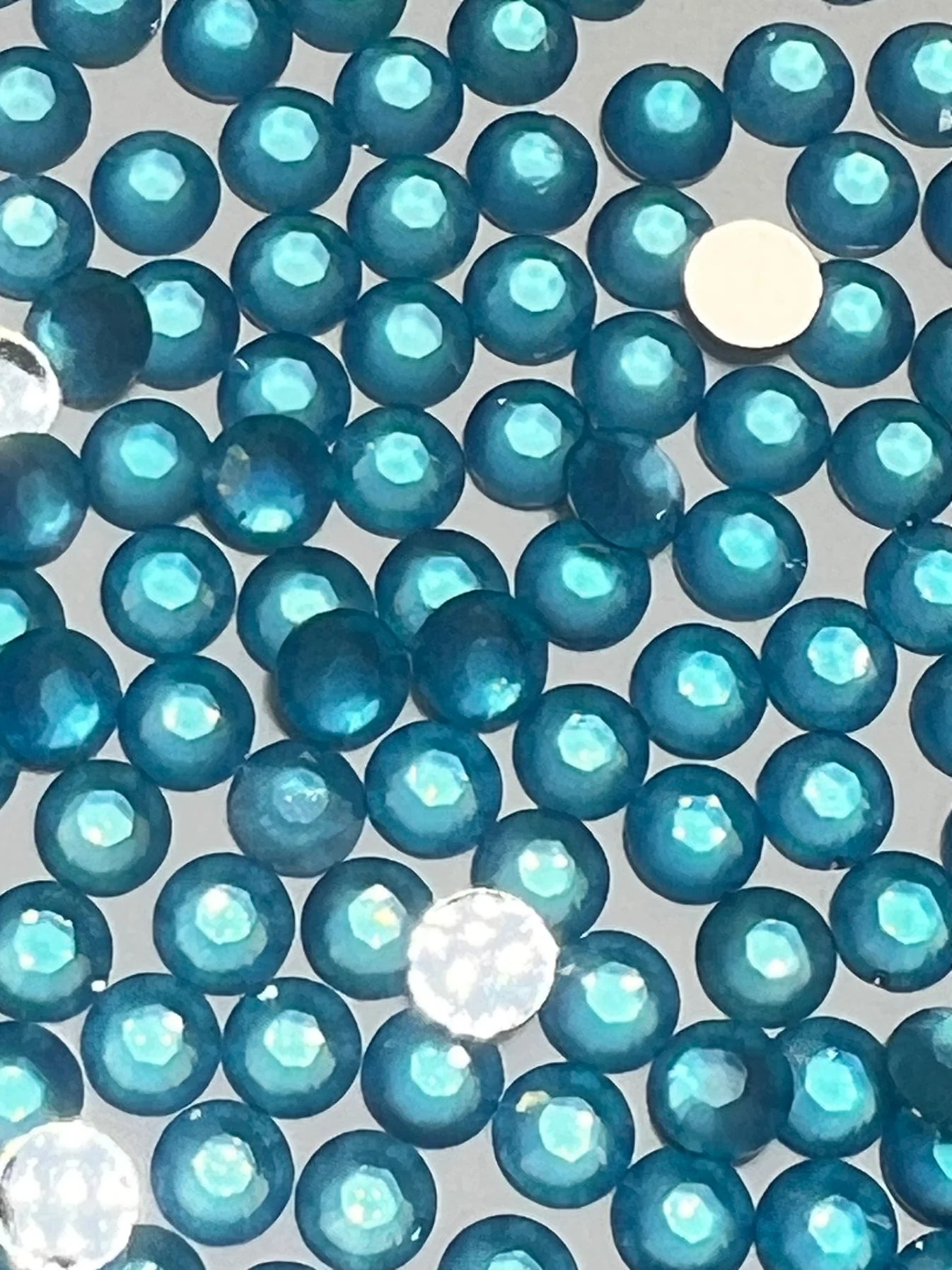 Neon Blue Resin Rhinestones