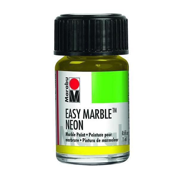 Marabu 321 Neon Yellow Easy Marble Paint