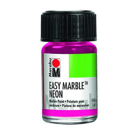 Marabu 334 Neon Pink Easy Marble Paint
