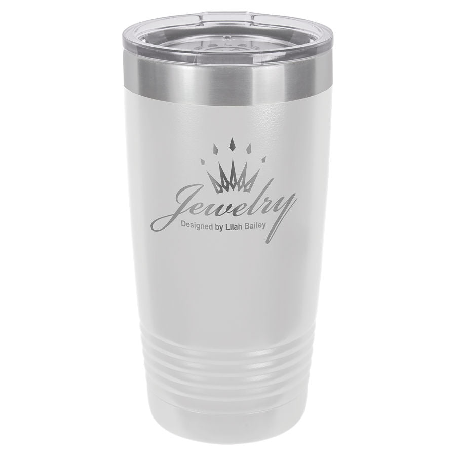 White 20oz Etchable Tumbler