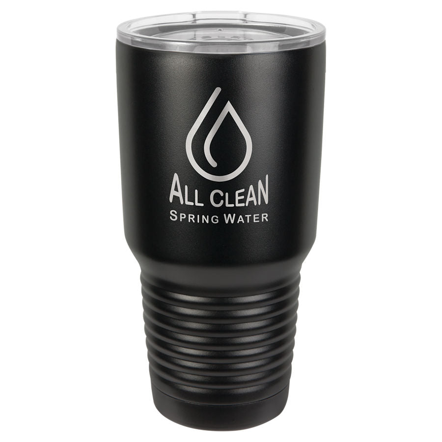 Black 30oz Etchable Tumbler