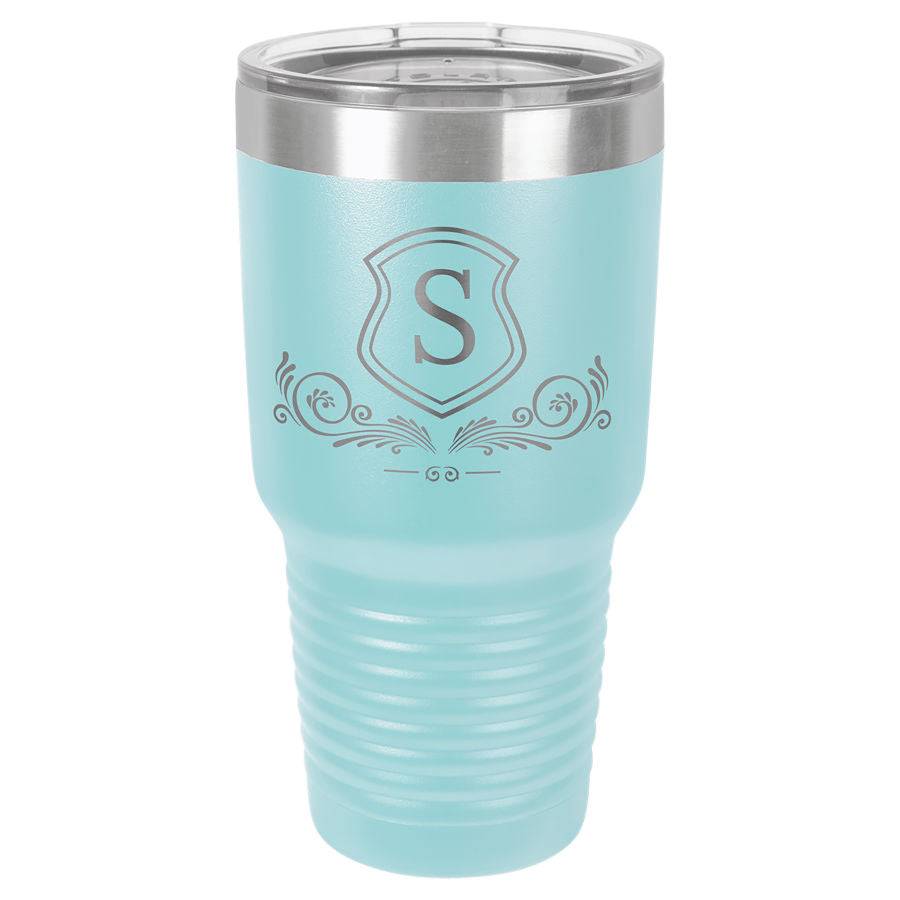 Light Blue 30oz Etchable Tumbler
