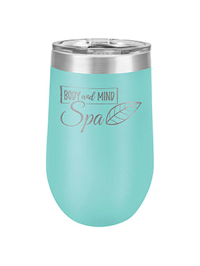 Stemless Wine Tumbler - custom etched for you - Lourdes Fundraiser