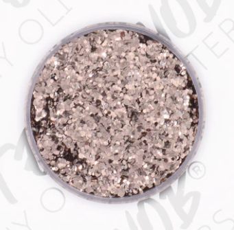 Peachy Olive Champagne Problems Glitter