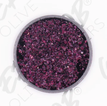 Peachy Olive Plumful Glitter