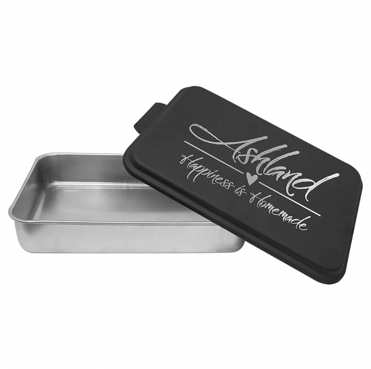 Aluminum Cake Pan with Black Lid