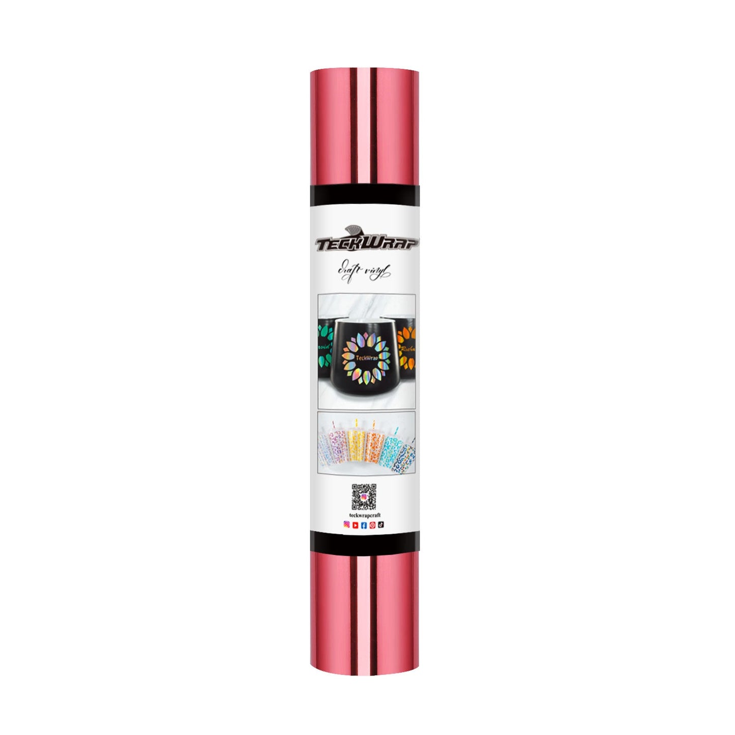 TeckWrap Bubble Free Mirror Chrome Adhesive Vinyl Begonia Rose