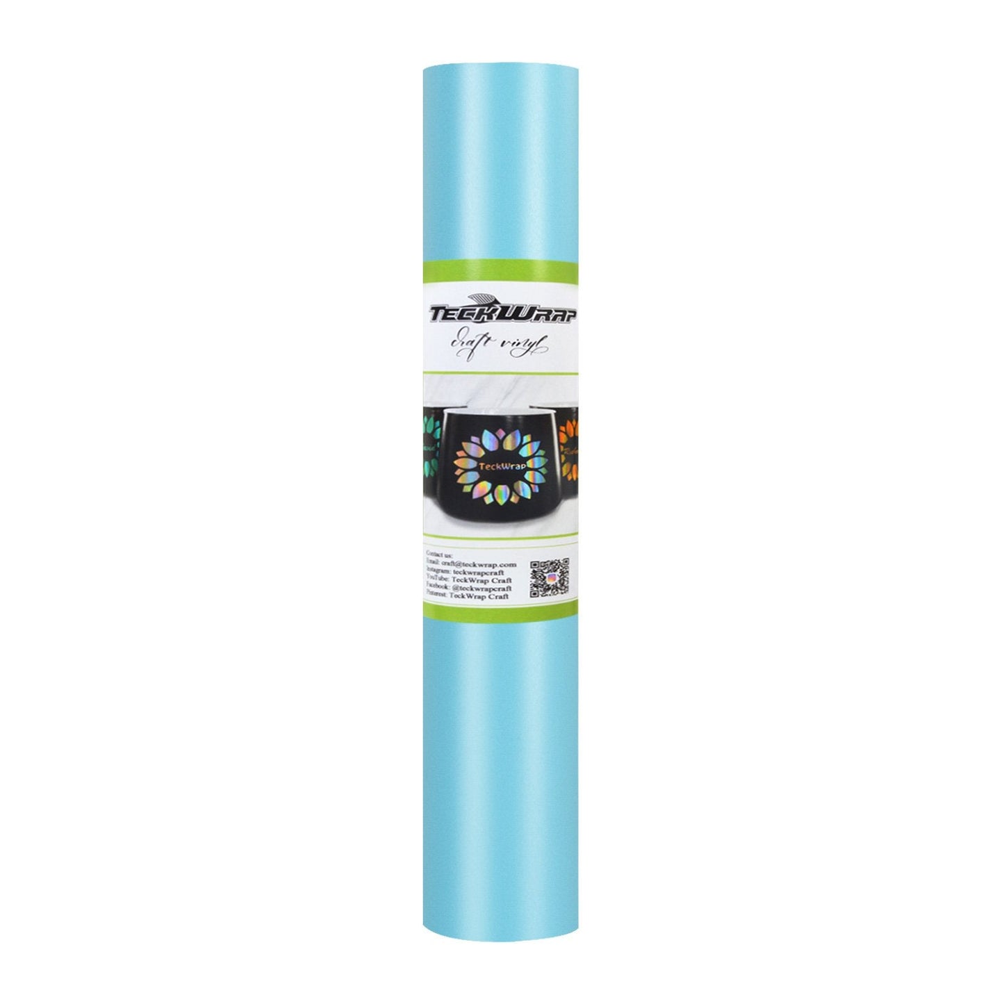 TeckWrap New Matte Adhesive Craft Vinyl Cyanine Blue