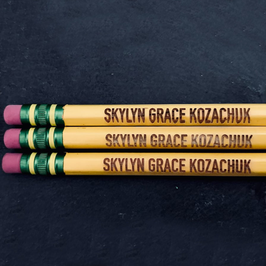 Personalized Laser Engraved Pencil
