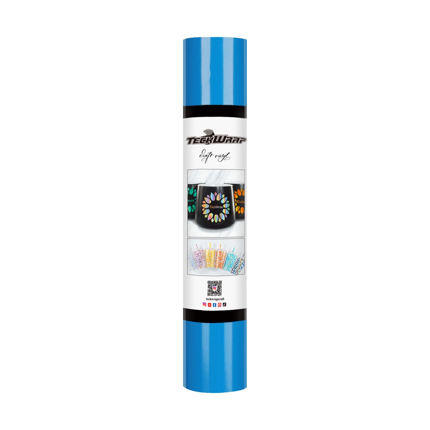 TeckWrap New Glossy Adhesive Craft Vinyl Ultra Marine