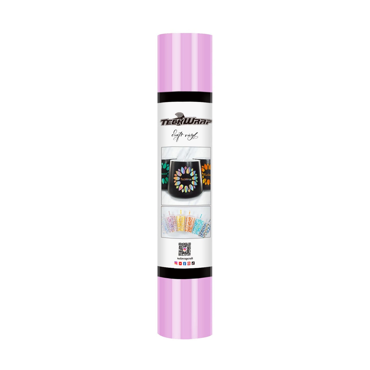 TeckWrap 001G Series 5ft Craft Vinyl Glossy Pale Purple