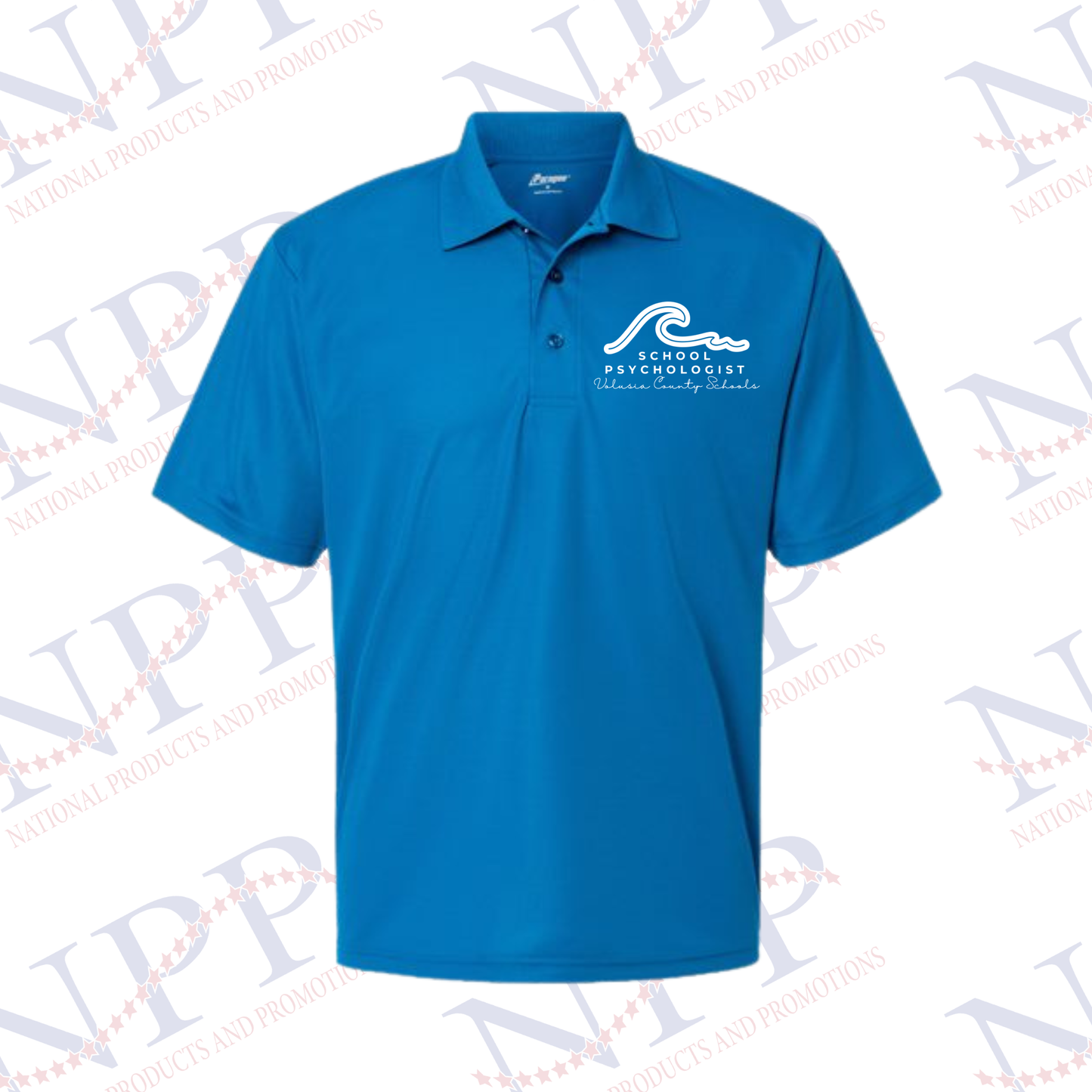 VCS Psych Unisex Blue Polo