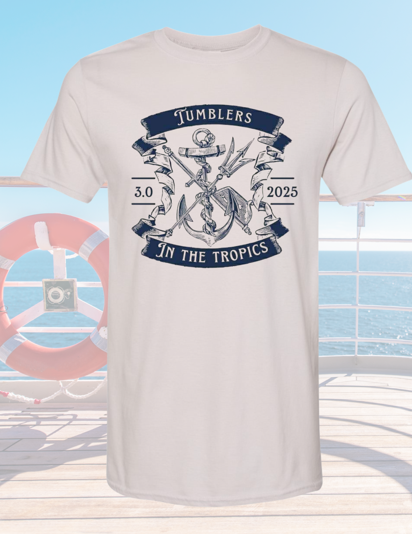 Tumblers In The Tropics Cream Shirt