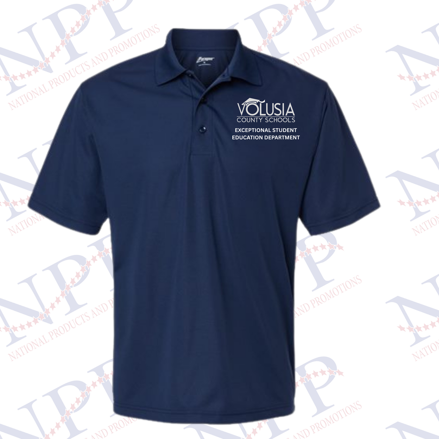 Team ESE Unisex Navy Blue Polo