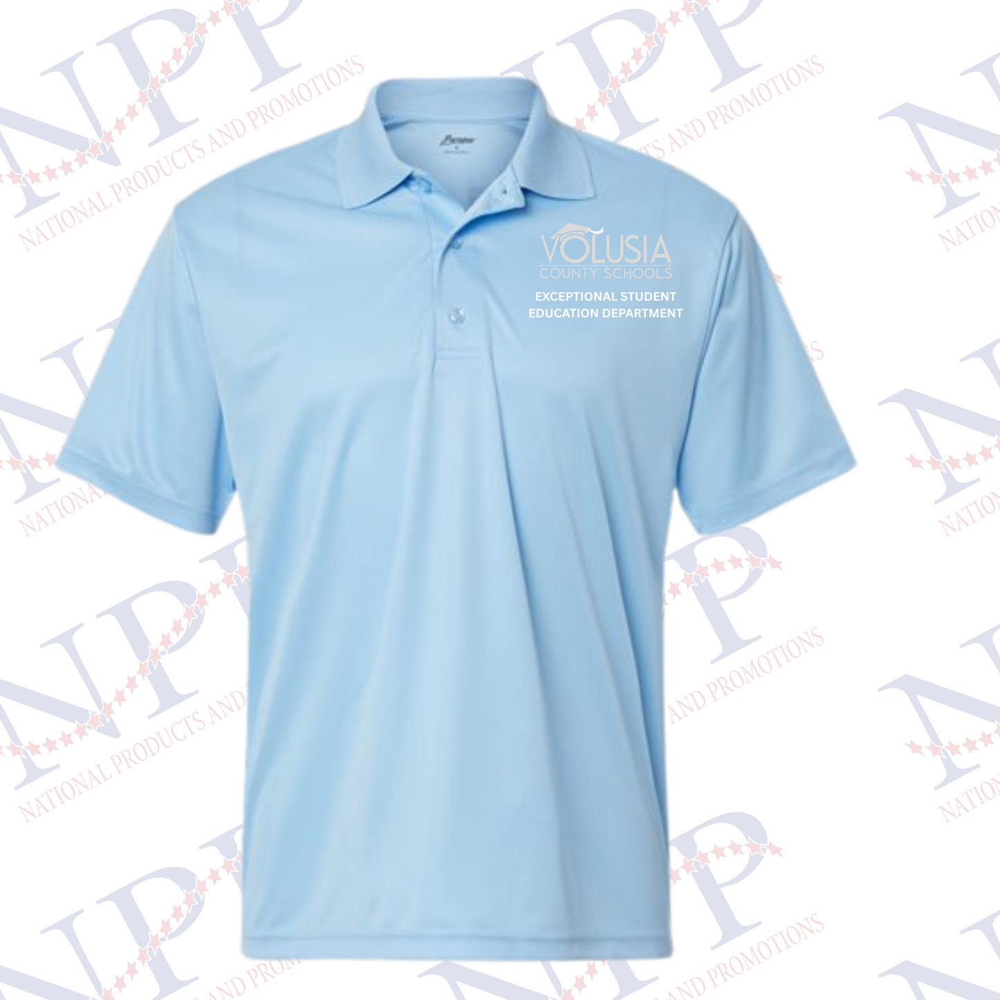 Team ESE Unisex Light Blue Polo