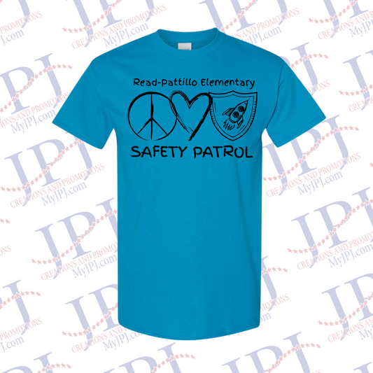 Safety Patrol Adult T-Shirt Blue