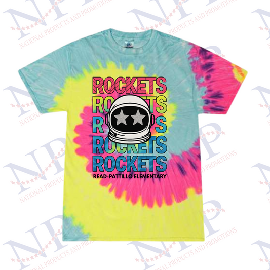 Youth Tie-Dye Rocket Eyes T Shirt
