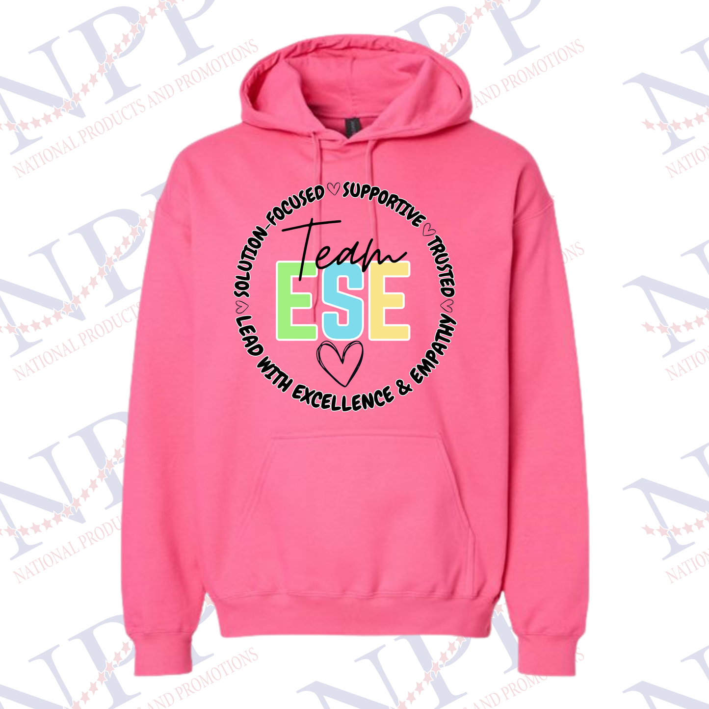 Team ESE Pink Hooded Sweatshirt