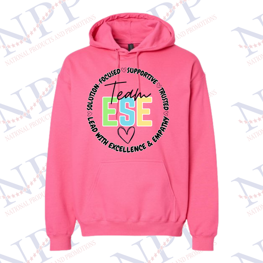 Team ESE Pink Hooded Sweatshirt