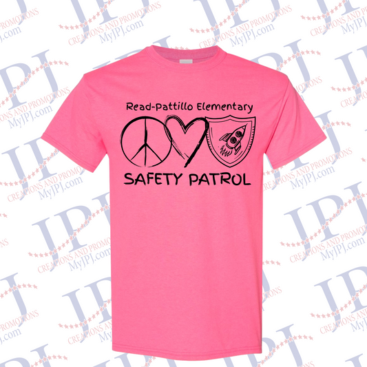 Safety Patrol Adult T-Shirt Hot Pink