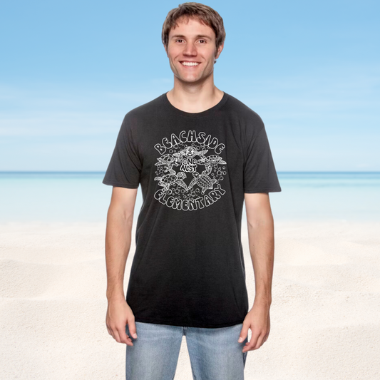 Adult Black Beachside T Shirt