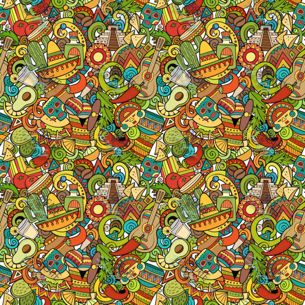 Create By Firefly Semi Transparent Vinyl - Aztec Colorful