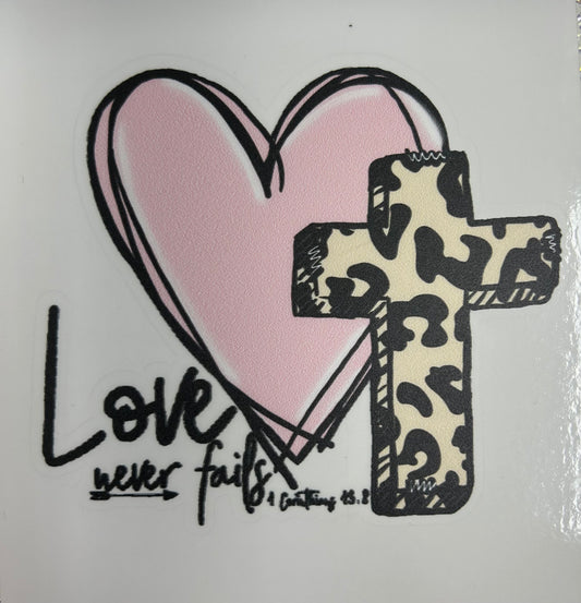 Papa's Promos Love Never Fails Decal (DGD-0155)