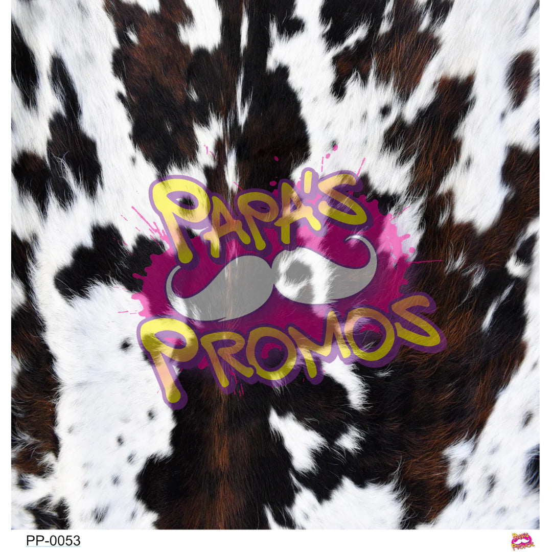 Papa's Promos Black Cowhide Opaque Vinyl PP-0053