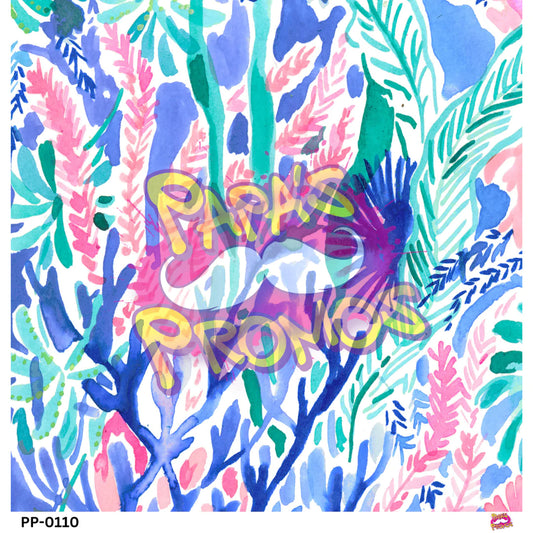 Papa's Promos Lily Pulitzer Inspired Ocean Opaque Vinyl PP-0110