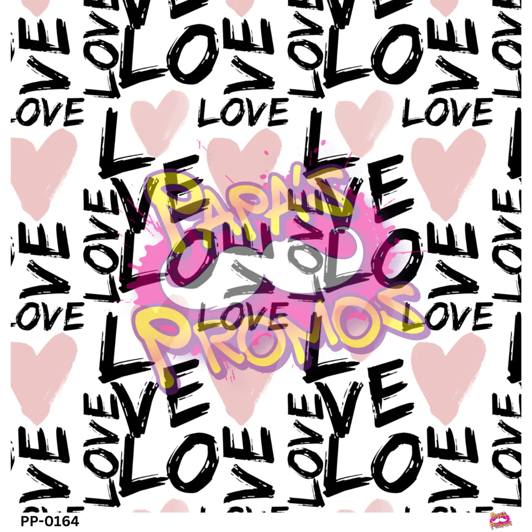 Papa's Promos Valentine Love and Hearts Transparent Vinyl PP-0164