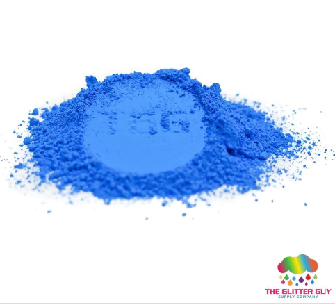 The Glitter Guy Fluorescent Series Mica Powder 5g Jar Blue