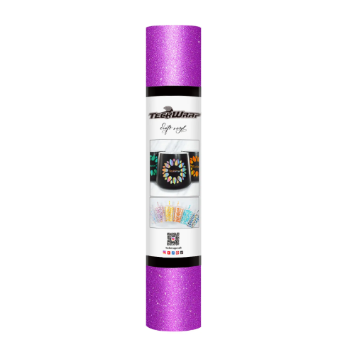 TeckWrap Adhesive Vinyl Glitter Magenta