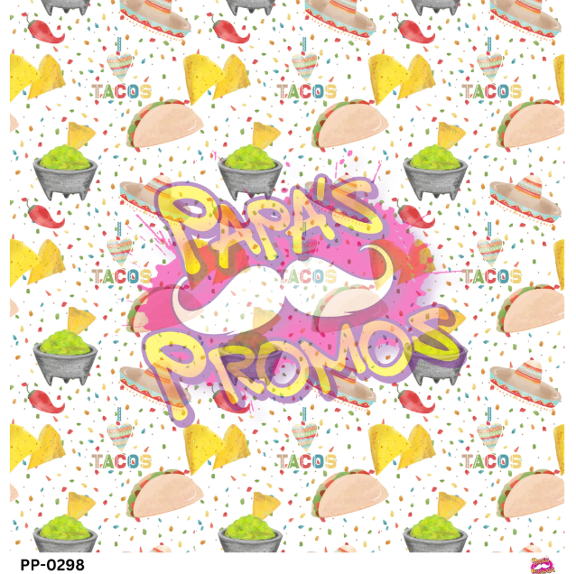 Papa's Promos Taco Party Transparent Vinyl PP-0298