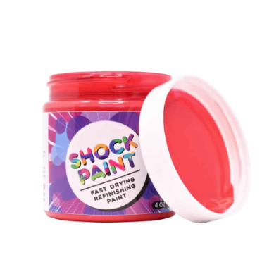 Pop Of Color Shock Paint 4oz Red Red
