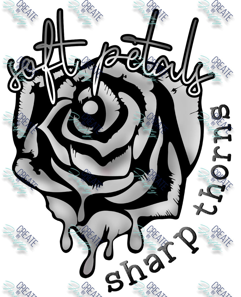 Create By Firefly Universal Decal Soft Petal Sharp Thorns