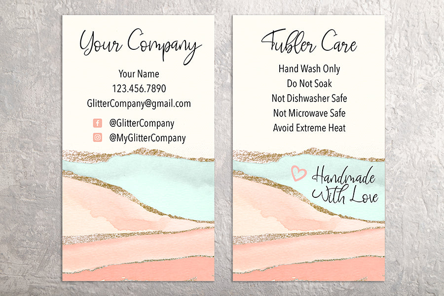 Tumbler Care Business Card