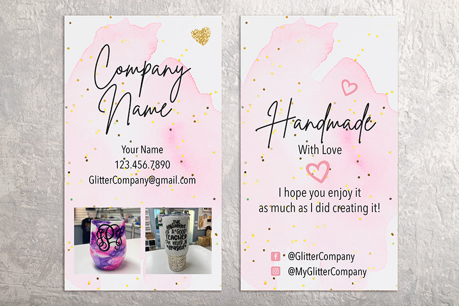 Glitter Splash Business Card