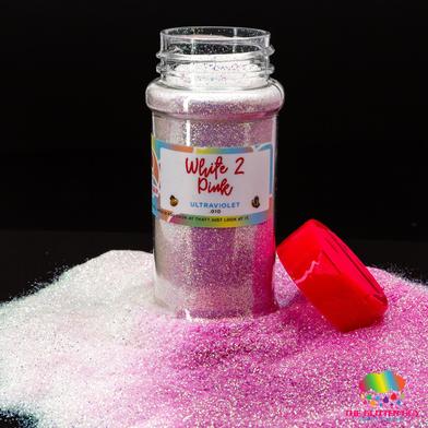 The Glitter Guy White 2 Pink Glitter